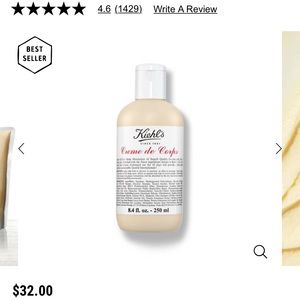 Brand new, never opened Kiehls body lotion